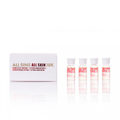 All Sins 18K Glow Eclat Concentrato lifting istantaneo 4 X 2 Ml