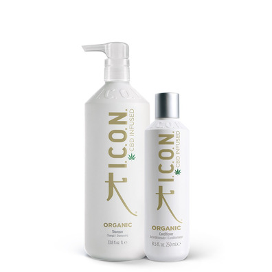 Confezione ICON Organics Shampoo 1L Shampoo 1L + Conditioner 250ml