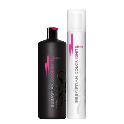 Pack Sebastian Color ignite shampoo 1l e balsamo 500ml